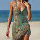 Bikini Beach Print Suspender Swimsuit Suit - EX-STOCK Canada