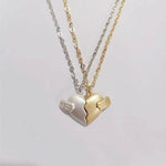 Creative Magnet Love Necklace 2pcs Heart-broken Shape Necklace Men And Women Personalized Jewelry For Valentine's Day - EX-STOCK Canada