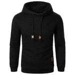 Men's Jacquard Sweatshirt Long-sleeved Hoodie Warm Color  Sports Pullover Top - EX-STOCK CANADA