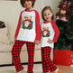 Christmas Parent-Child Clothes Set Long Sleeve T-Shirt Plaid Pants Family Matching Pajamas - EX-STOCK CANADA