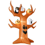 9ft Inflatable Halloween Haunted Tree With Pumpkins, Ghosts And Cat, Blow-Up Outdoor LED Yard Display For Garden, Lawn, Party, Holiday EX-STOCK Canada 