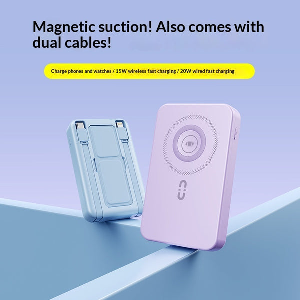 Magnetic Wireless Charger Power Bank 10000mAh – Black, Blue, Purple & White