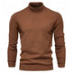 Men's Plain Slim Pullover Polo Sweatshirt Turtleneck Sweater Winter Casual Tops Men - EX-STOCK Canada