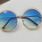 Large Frame Round Frame Unisex Sun Glasses True Film Ink Mirror Flat Light Mirror - EX-STOCK Canada