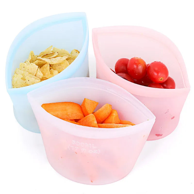 Silicone Food Storage Bag reusable freezer bags - EX-STOCK CANADA