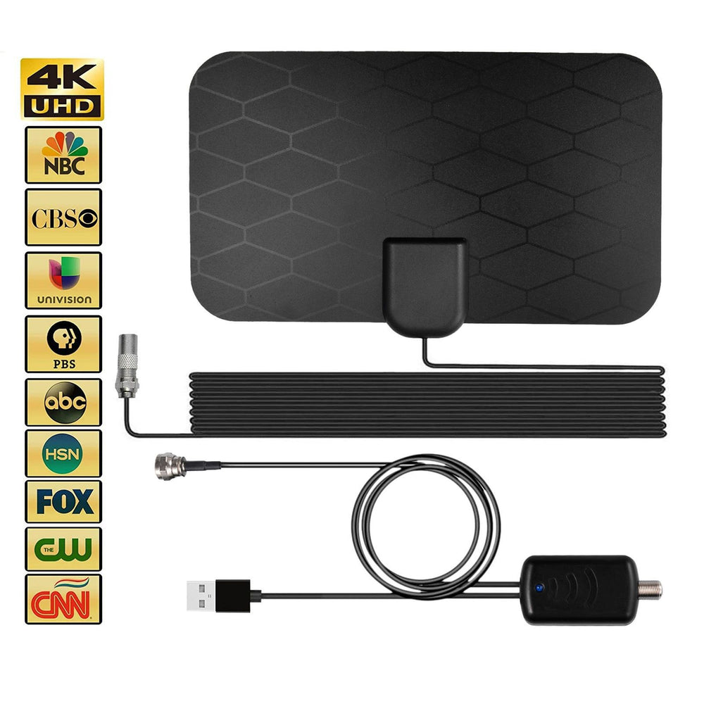 HD Indoor Digital Signal Receiver 4K Free NBC TV Antenna EX-STOCK Canada 