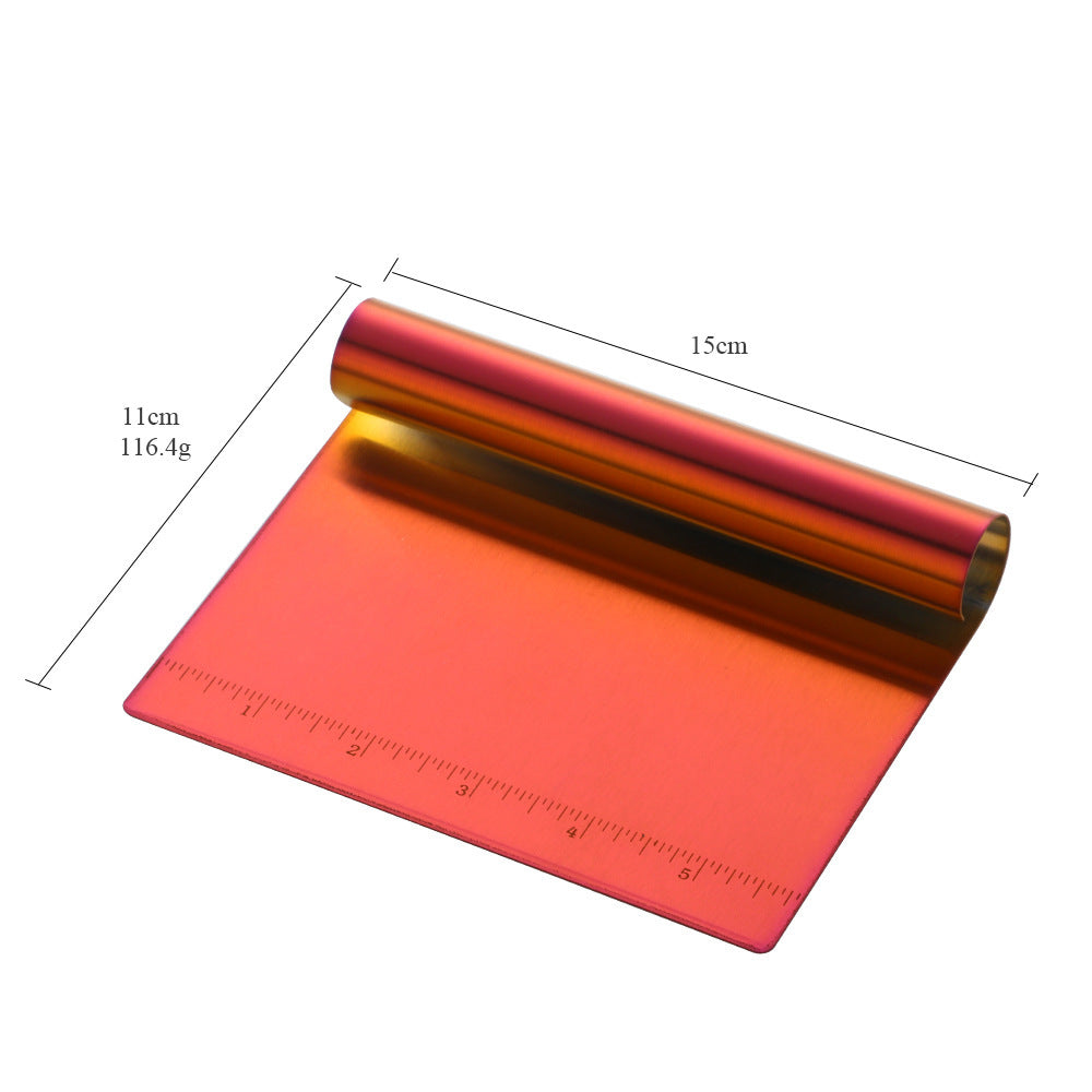 Stainless Steel Scraping Panel With Scale Baking Tool Dough Cutting Board Scraping Powder Board Tagliolini Cutter EX-STOCK Canada 