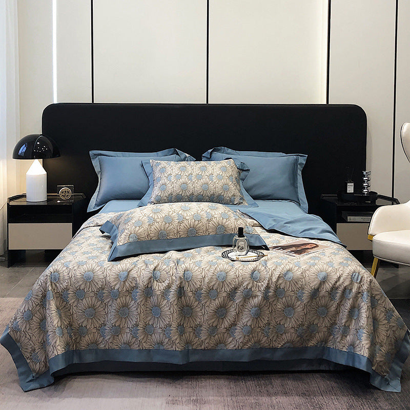 Tencel Summer Duvet Four-piece Washed Silk EX-STOCK Canada 