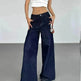 Fashion American Retro Wide Leg Baggy Jeans Pant For Women - EX-STOCK CANADA