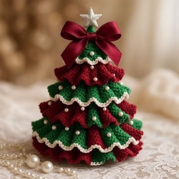 Crochet Christmas Tree Decoration DIY Material Package EX-STOCK Canada 