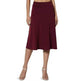 Women's casual High Waist flared Midi Skirt - EX-STOCK Canada