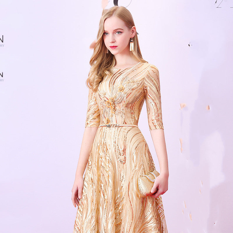 Banquet Elegant And Elegant Dinner Party Host Dress EX-STOCK Canada 