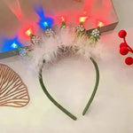 Christmas With Light Headband Snowflake Women's - EX-STOCK CANADA