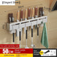 Wall-Mounted No-Drill Kitchen Utensil Rack with Hooks — product view 4 of 17 | EX-STOCK