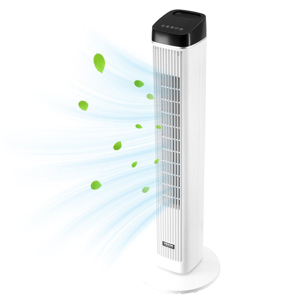 Ventilateur Tour Oscillant 9H Minuterie Haute Vitesse Avec Télécommande 