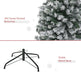 6ft Flocked Christmas Tree, Pencil Christmas Tree With Realistic Branch Tips, Folding Metal Stand, Green EX-STOCK Canada 