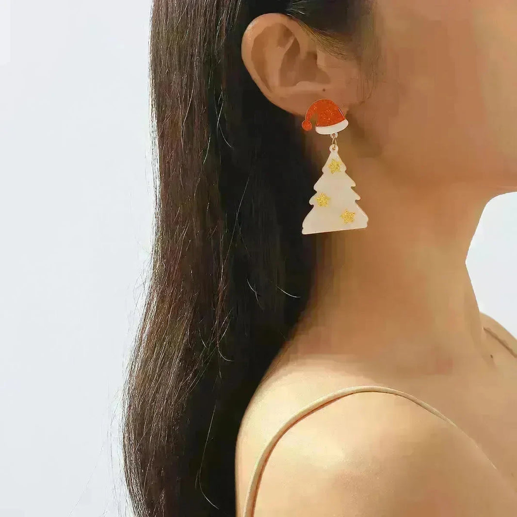 Creative Niche Fashion Temperament Trendy Festive Acrylic Earrings - EX-STOCK CANADA