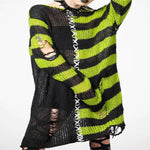 Halloween Ripped Long Sweater Women's Fashion Loose Sweater - EX-STOCK Canada