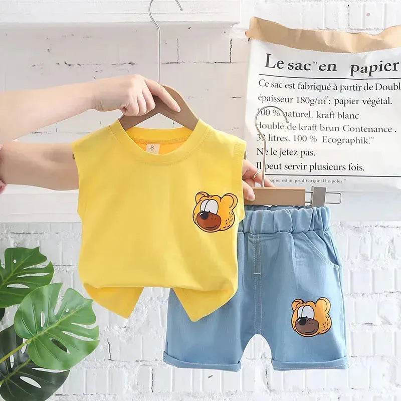 Children's Clothing Boys Vest Suit Summer Casual Two piece for boys - EX-STOCK Canada