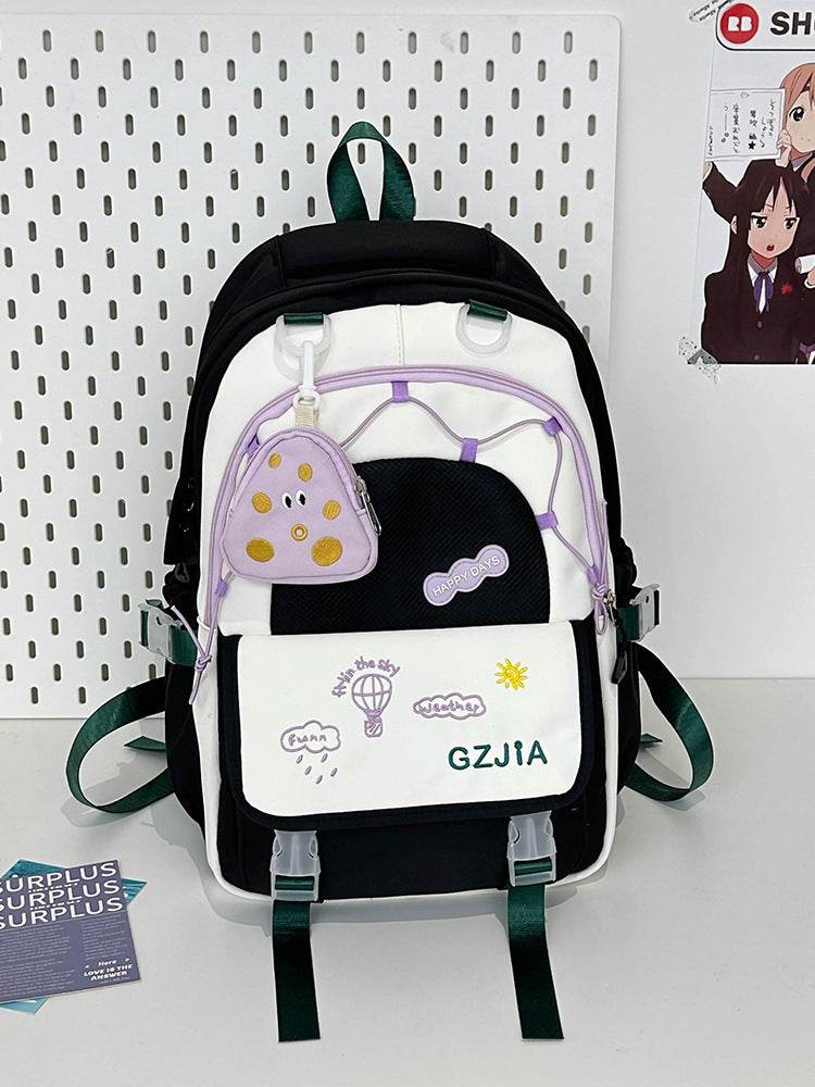 Contrast Colour School Bag – Spacious & Easy Carry - EX-STOCK Canada