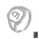 Fashion Micro Inlaid Zircon Arab Letters Ring for women - EX-STOCK CANADA
