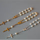 Beads Pearl Cross Full Moon Blessing Bracelet Fashion Jewelry - EX-STOCK Canada