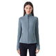 Long Sleeve Workout Tops for Women Halter Neck Zip Up gym top - EX-STOCK CANADA