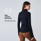 Long Sleeve Workout Tops for Women Halter Neck Zip Up gym top - EX-STOCK CANADA