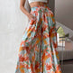 Printed Comfortable Casual High Waist Wide-leg Floral Palazzo Trousers women - EX-STOCK Canada