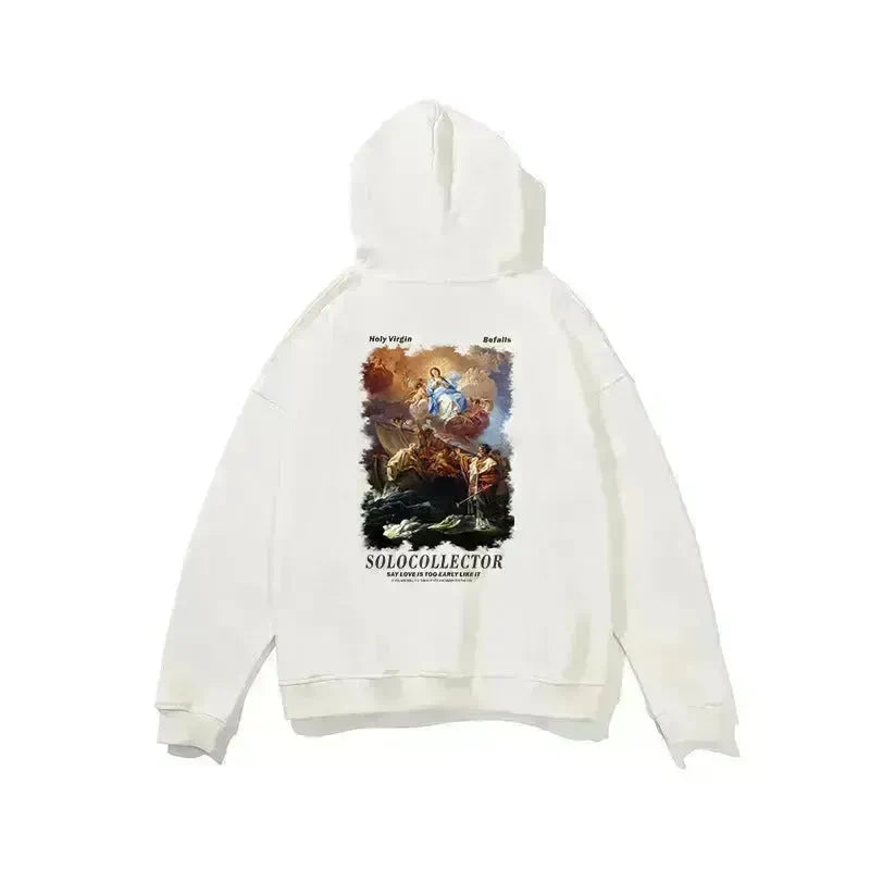 Solo Collector Printed  Drawstring Pullover Hoodie Sweatshirt Men - EX-STOCK CANADA