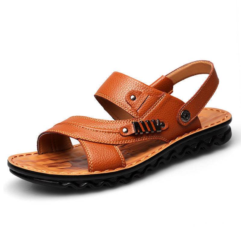 First Layer Cowhide Men's Sandals Summer Genuine Leather Sandals  EX-STOCK CANADA