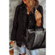 Black Ripped Shirt Denim Long Sleeve Coat Jacket Women - EX-STOCK CANADA