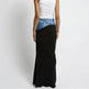 Fashion Black Panel Long Pencil Denim Skirt - EX-STOCK Canada