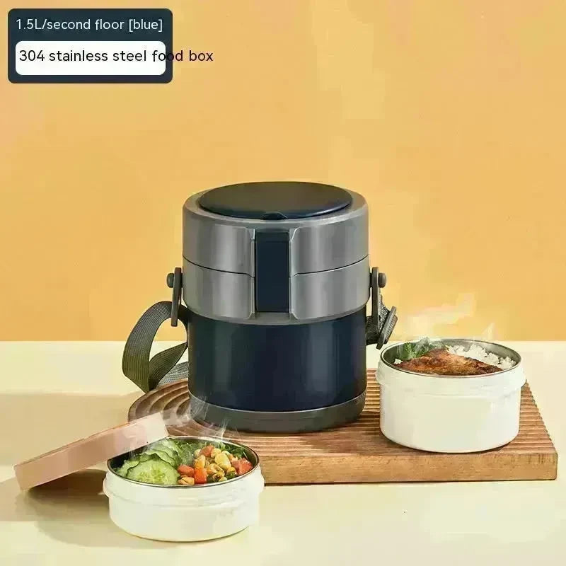 304 Stainless Steel Large Capacity Vacuum Thermal Insulated Lunch Box - EX-STOCK CANADA