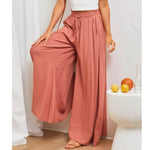 Printed Comfortable Casual High Waist Wide-leg Floral Palazzo Trousers women - EX-STOCK Canada
