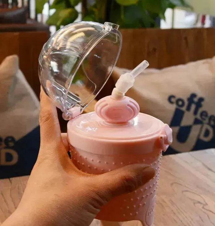 500ML Kids Plastic Water bottles Protein Shaker Blender Bottles with straw BPA Free Portable Sport My Water bottles - EX-STOCK Canada