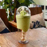 500ML Kids Plastic Water bottles Protein Shaker Blender Bottles with straw BPA Free Portable Sport My Water bottles - EX-STOCK Canada