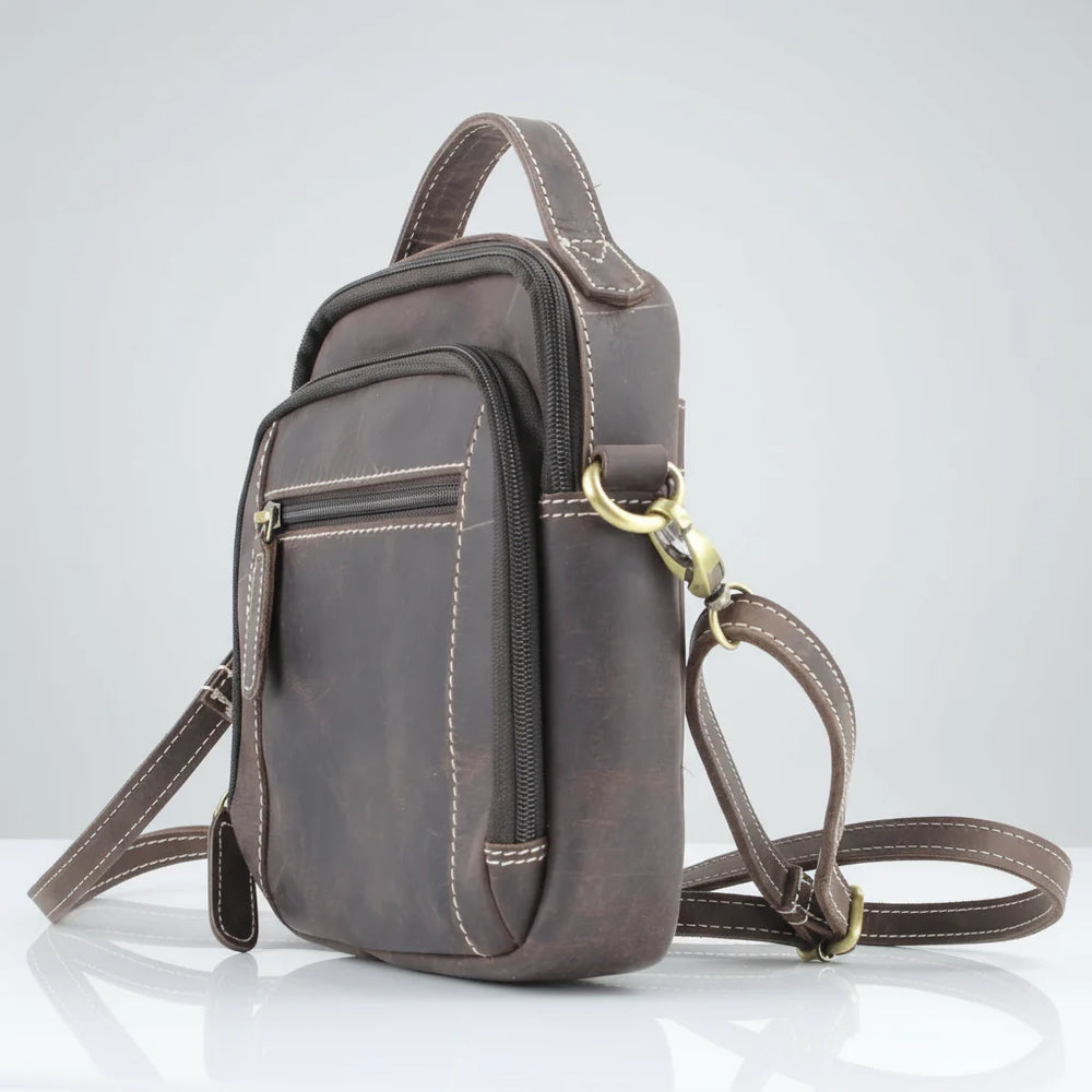Bolso de cuero Hunter con asa superiorEX-STOCK Canada 