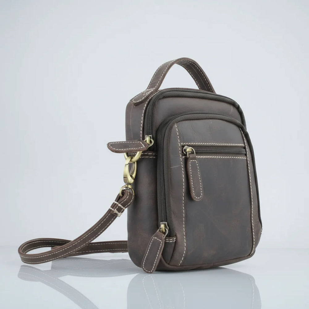 Bolso de cuero Hunter con asa superiorEX-STOCK Canada 