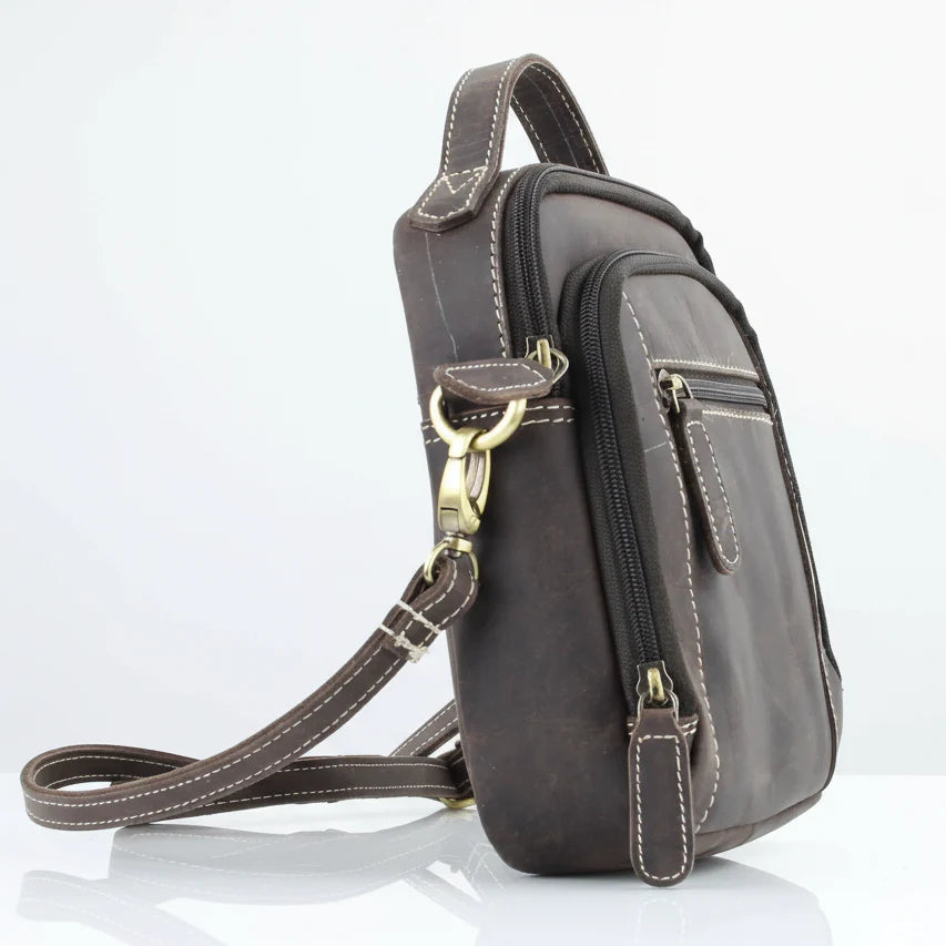 Bolso de cuero Hunter con asa superiorEX-STOCK Canada 
