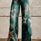 European And American Plus Size Women's Denim Casual Pants 