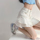 Women's White High Waist flared Mini Denim Skirt golf skirt - EX-STOCK Canada
