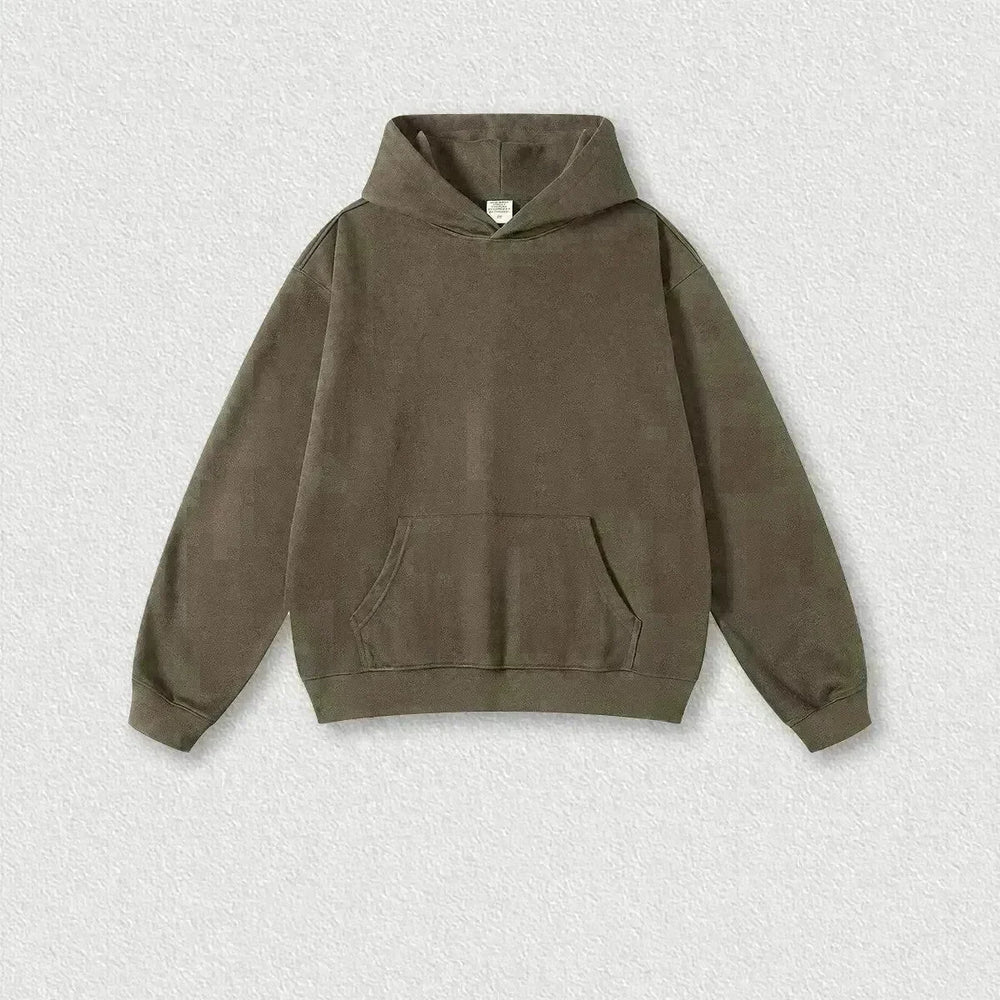 2pcs Men's Cotton American-style Heavy Hoodie Sweatshirt Pullover sweatsuit Outfit set - EX-STOCK CANADA