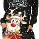 Women's Long-sleeved Christmas Hoodie Sweatshirt Dress Winter - EX-STOCK Canada