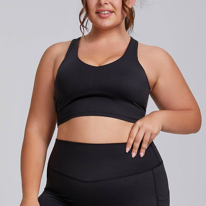 Plus Size Women Sports Workout Gym - Sleeveless Crop and Pant - EX-STOCK Canada