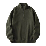 Autumn Winter half zip Stand-collar Fleece Sweatshirt Pullover tops for men - EX-STOCK Canada