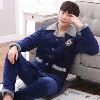 Thick quilted Winter pajamas Set 2pcs Unisex - EX-STOCK Canada