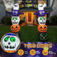 8.2 FT Cute Halloween Inflatables Pumpkin Archway Outdoor Decoration, Giant Blow Up Yard Arch Decorations With Built-in LED Lights For Holiday Party Front Yard Lawn Garden Decor - EX-STOCK Canada