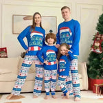 Matching Family Pajamas Sets Christmas PJ's Letter Print Top And Plaid Pants Jammies Sleepwear - EX-STOCK CANADA
