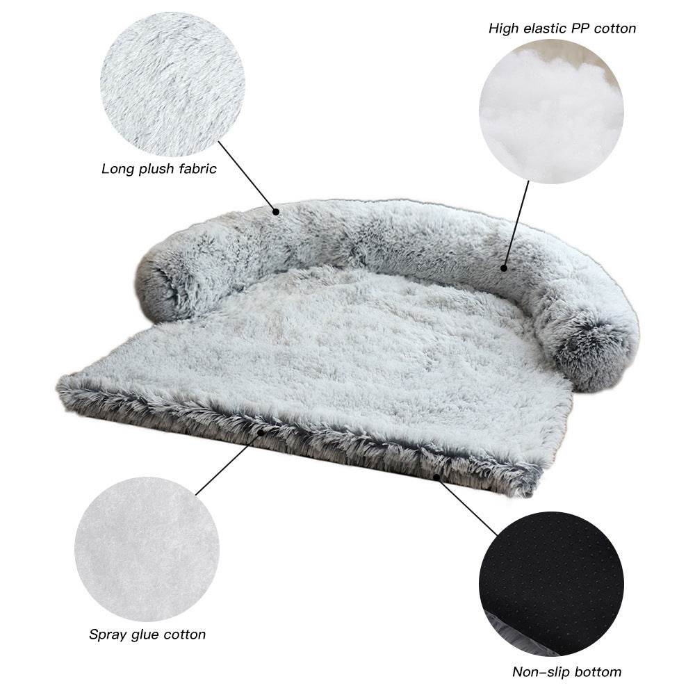 Removable Pet bed Mat Sofa Dog Bed Plush Pet Bed - EX-STOCK Canada